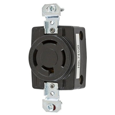 Locking Devices Twist-Lock Industrial Flush Receptacle 20A 3-Phase Wye 120/208V
