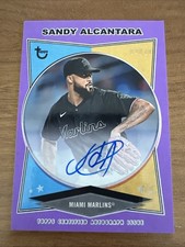 2023 Topps Brooklyn Collection #AC-SA /10 Certified AU Sandy Alcantara Miami Mar