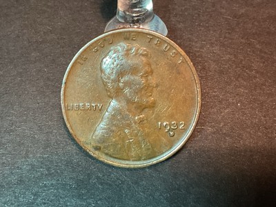 Rare Vintage 1932D Wheat Penny - Filled Mint Mark “D” Error and