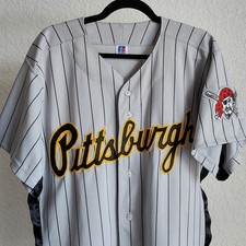 Russell Vintage Authentic Pittburgh Pirates Blank OnField Pinstripe Jersey sz44
