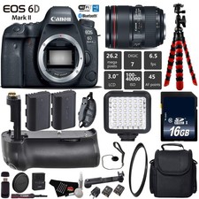 Canon EOS 6D Mark II DSLR Camera with 24-105mm f/4L II Lens  Professional