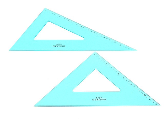 Arda – Set Di Squadre 45o E 60o Tecnoschool 35 Cm