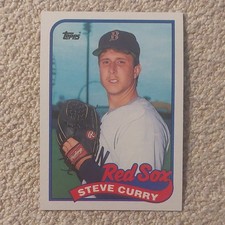 Topps 1989 Steve Curry #471 Boston Red Sox Rookie Base Set Baseball Card