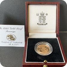 1998 Proof Full Gold Sovereign