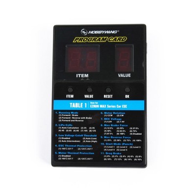 Hobbywing - Programmierbox LED Universal Xerun, Ezrun, FlyFun, Seaking, Platinum