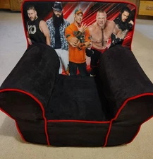 WWE Kids Foam Armchair Features Bray Wyatt, John Cena, Roman Reigns,Kevin Owens 