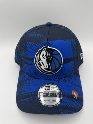 New Era 9FORTY A-Frame Dallas Mavericks Tip Off Trucker Blue Snapback Hat NWT