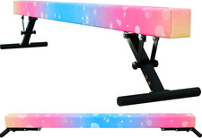 Adjustable Balance Beam for Kids, 8FT Gymnastics Beam with Anti-Slip Legs, High