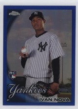 2010 Topps Chrome Blue Refractor 34/199 Ivan Nova #214 sh7
