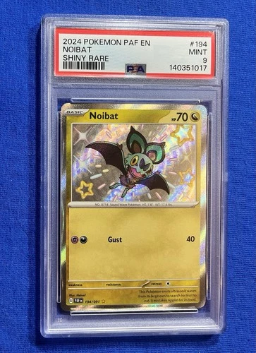 2024 POKEMON PAF EN-PALDEAN FATES SHINY RARE #194 NOIBAT PSA 9