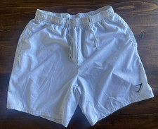 Gymshark Shorts Mens Medium White Arrival 7 in Linerless Athletic Workout gym
