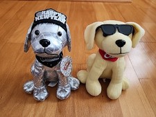 Lot Of 2 Raising Canes Dog 7 Plush Stuffed Bandana Sunglasses Countdown