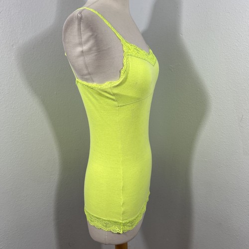 Justice Tank Top Youth 14 Lime Lace Trim Bella Swan Y2K 90s - Picture 4 of 8
