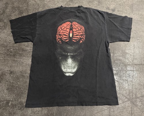 Vintage Tool 1999 Giant T Shirt Black Band Tee T Shirt Pill Brain XL - Picture 2 of 8