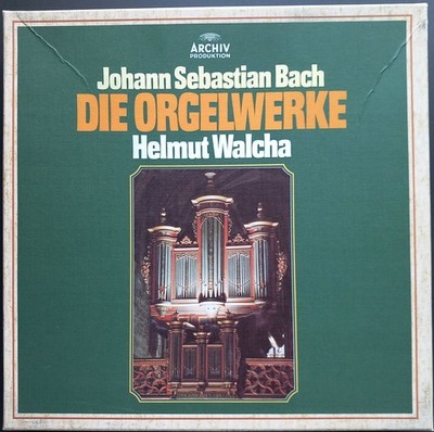 Bach - Organ Works, Orgelwerke, HELMUT WALCHA, 15 LP Box, DGG Archiv, STEREO