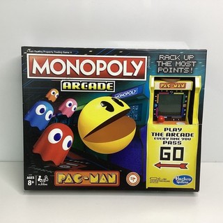 Hasbro Monopoly Arcade Pac Man Board Game With Arcade Unit CV#632