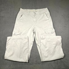 American Eagle Outfitters Pants Light Gray Women 10 Regular Cargo Baggy Wide Leg