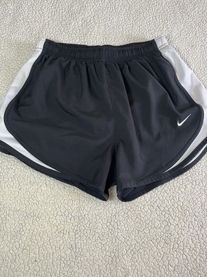 Nike Women's Tempo Running Track Shorts Black 3'' Built in Liner Brief Size M