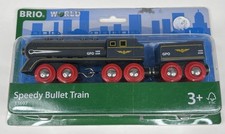 BRIO World - 33697 Speedy Bullet Train - Engaging 2-Piece Wooden Toy Train...
