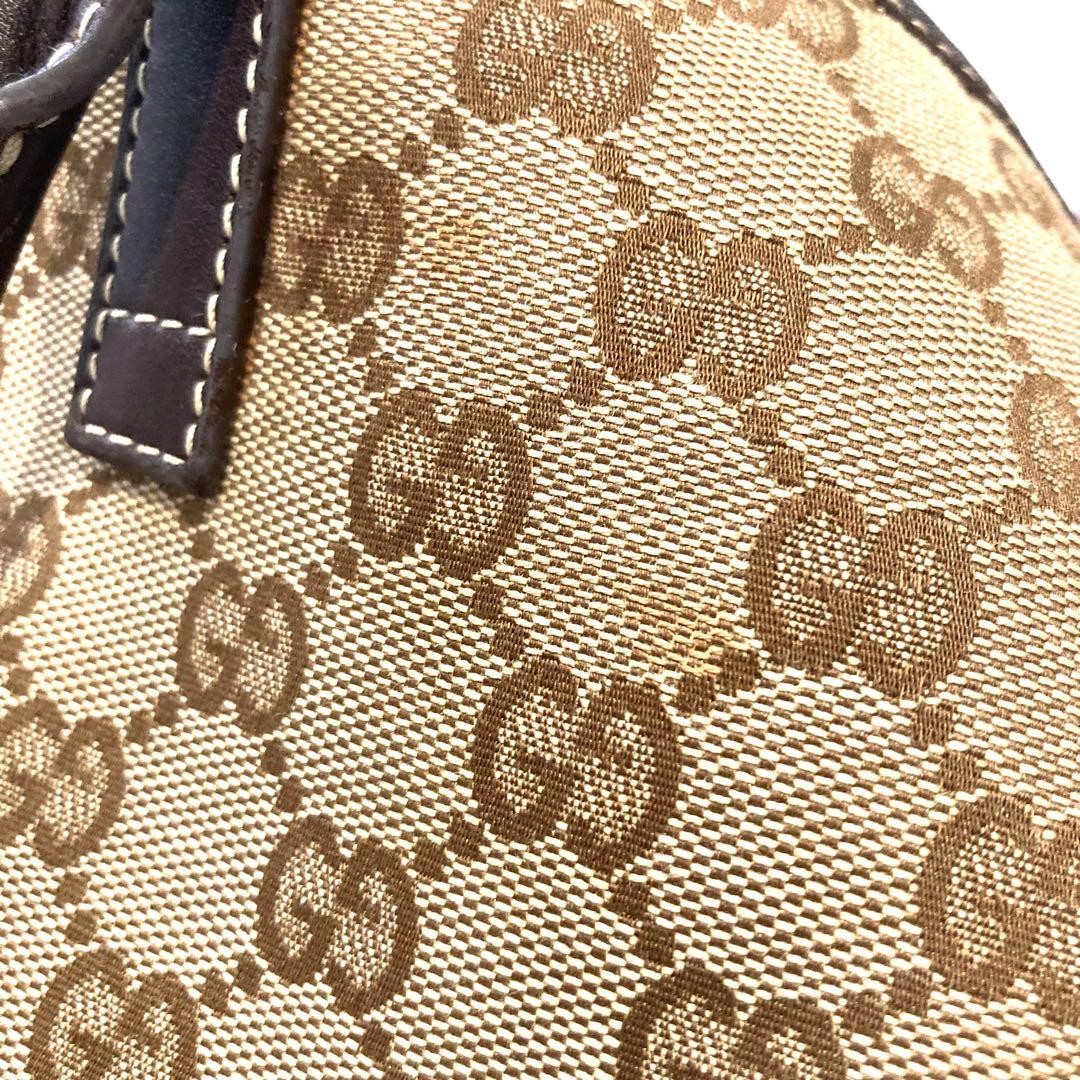 GUCCI GG Leather Tote Shoulder Bag 169946 Brown with Gold Hardware From Japan thumbnail 18