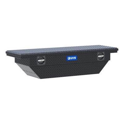 UWS 63'' Secure Lock Angled Tool Box, Low Profile Heavy Packaging Matte Black
