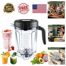 Blender Pitcher Container 64oz Clear Low Profile for Vitamix 5200 750 7500 6300