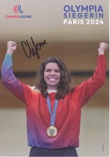 Chiara LEONE - Schweiz, Gold Olympia 2024 Schiessen, Grossformat, Original!