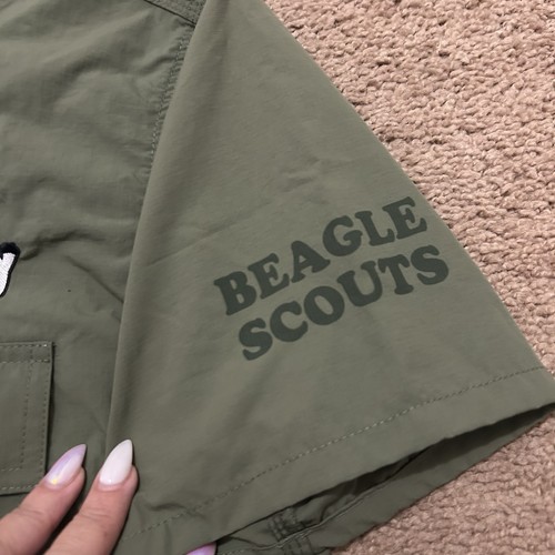 Aeropostale Peanuts Beagle Scouts Aero Wandershirt grün Camp Snoopy Gr. S - Bild 7 von 10