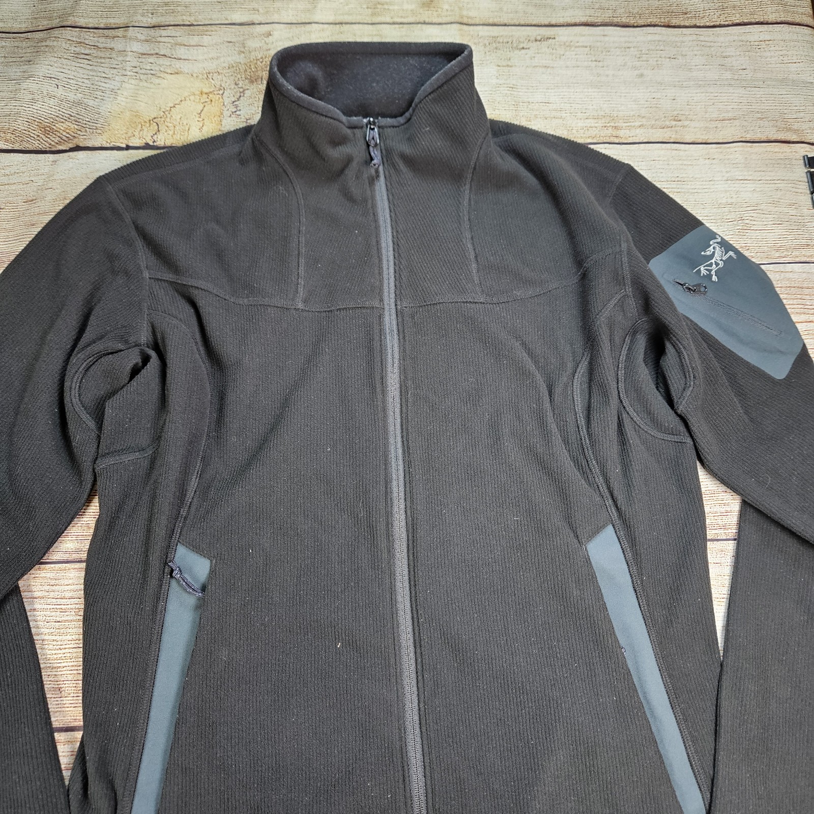 ARC'TERYX Arcteryx Arc’teryx maglione donna pile zip intera Polartec nero taglia large