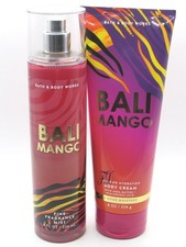 BATH BODY WORKS BALI MANGO FRAGRANCE MIST BODY CREAM SET