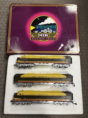 + MTH O Scale Premier Seaboard EMD E-8 ABA Diesel Locomotive Set PS.1 20-2168-1