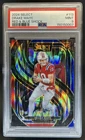 2024 Panini Select Drake Maye Premier RC Red and Blue Prizm Shock #113 PSA 9