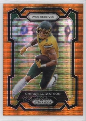 2024 Panini Prizm Draft Picks Orange Pulsar 4/49 Christian Watson #47 0ud4