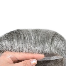 ALL SWISS LACE Basement WigMens Toupee Hairpiece Human Hair Replacement System