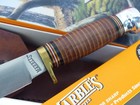 Marbles Gladstone USA mint in box Plainsman fixed blade leather & aluminum knife — photo 2