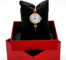 Chaika Quartz Soviet Ladies Woman cocktail watch Gold Plated beautiful bracelet