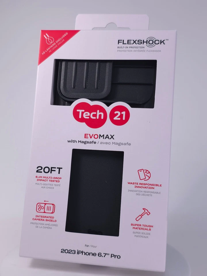 Lot of Tech21 EvoMax Case with MagSafe for Apple iPhone 15 Pro Max - Black - New - Image 2 of 4