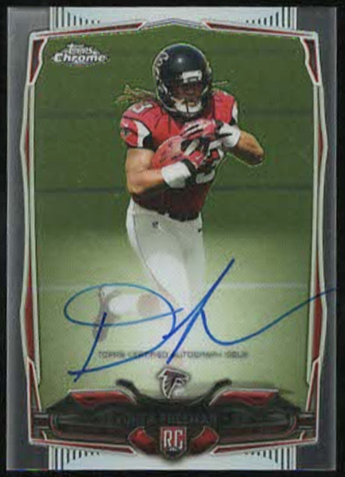 2014 Topps Chrome DEVONTA FREEMAN On-Card Autograph Rookie Auto RC #216