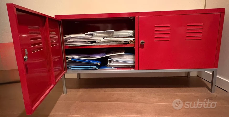 Mobile in acciaio rosso originale Ikea - Immagine 3 di 3
