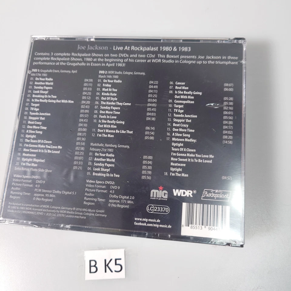 Joe Jackson - Live At Rockpalast (2-CD & 2-DVD) - Pop Vocal - Bild 3 von 4