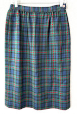 Pendleton Skirt Size 8 Plaid Argyle Tartan 100 Virgin Wool Vintage