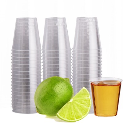 MATANA 60 glasklare Hartplastik Schnapsgläser, 30 ml - stabil & wiederverwendbar