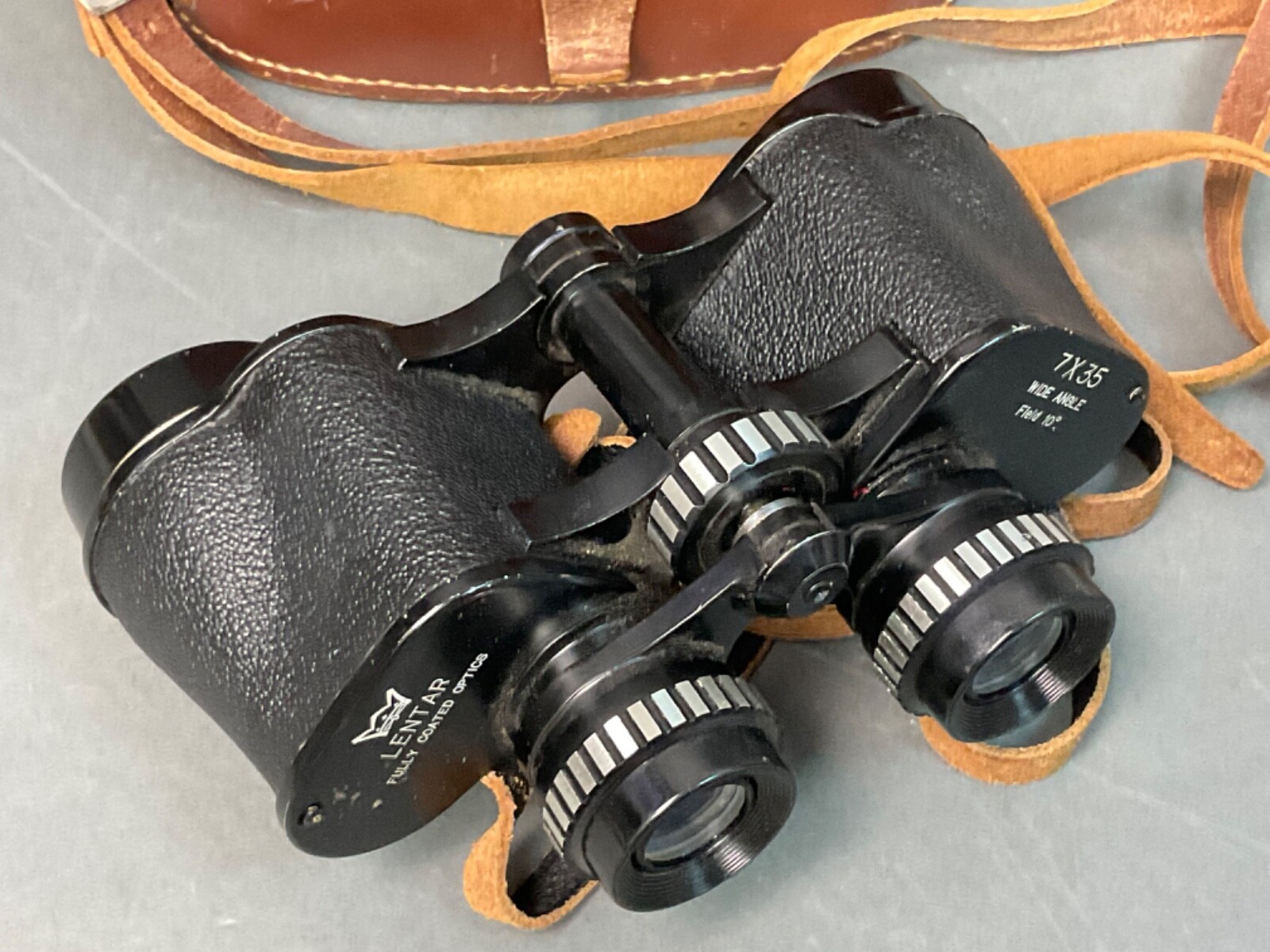Vintage Lentar Fully Coated Optics Binoculars 7x35 Wide Angle 10