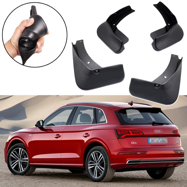 4Pcs Car Mudguard Fender Splash Guard Mudflaps for Audi Q5 SLINE 2017