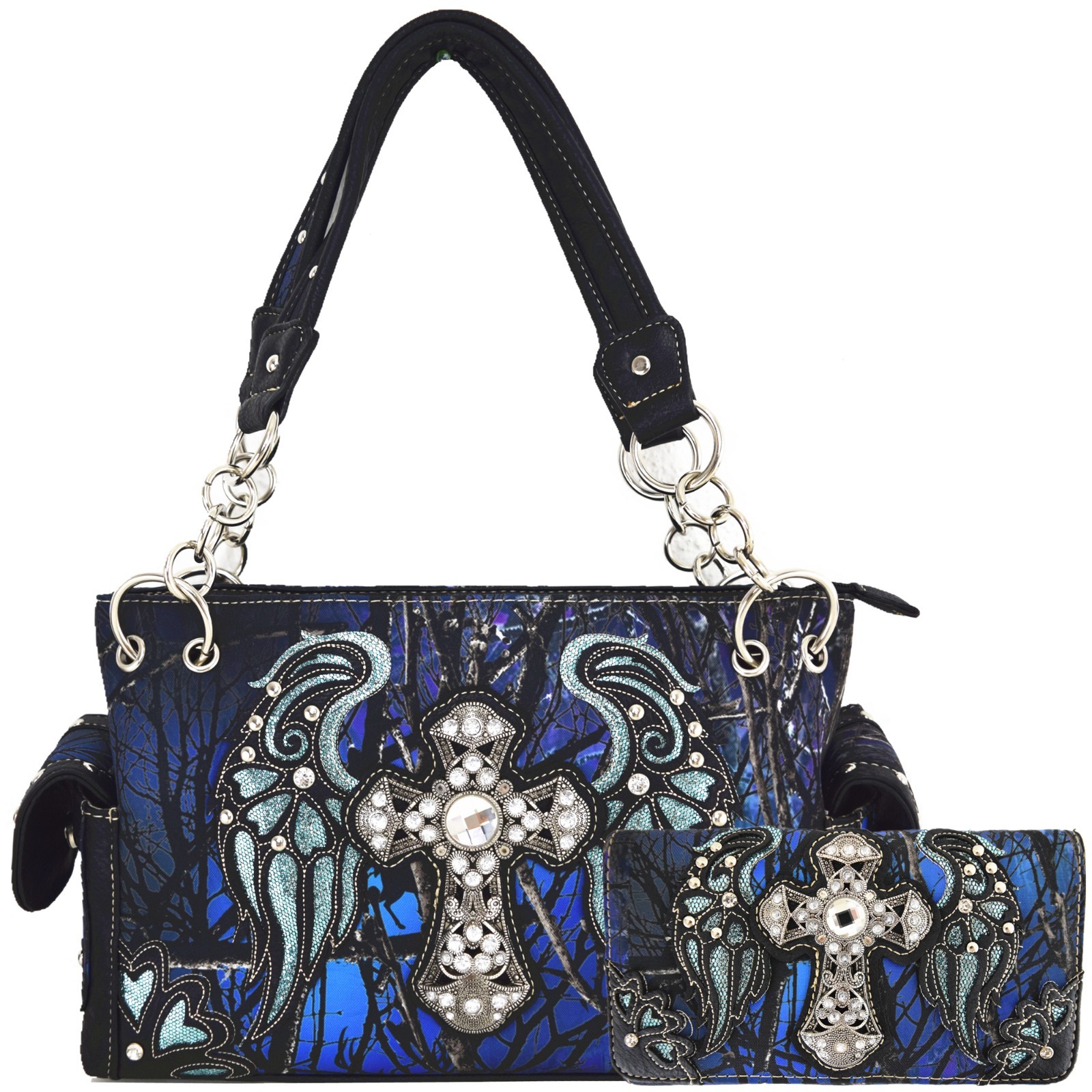Country Handbags Women Shoulder Bags Wallet Set