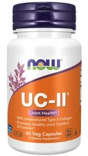 NOW® FOODS UC-II Collagen Joint Health - 60 Vcaps®, Fresh 12/26EX