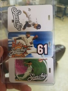 VINTAGE CHAN HO PARK LANYARD TAG LOT SUNCHIP ADVERTISEMENT