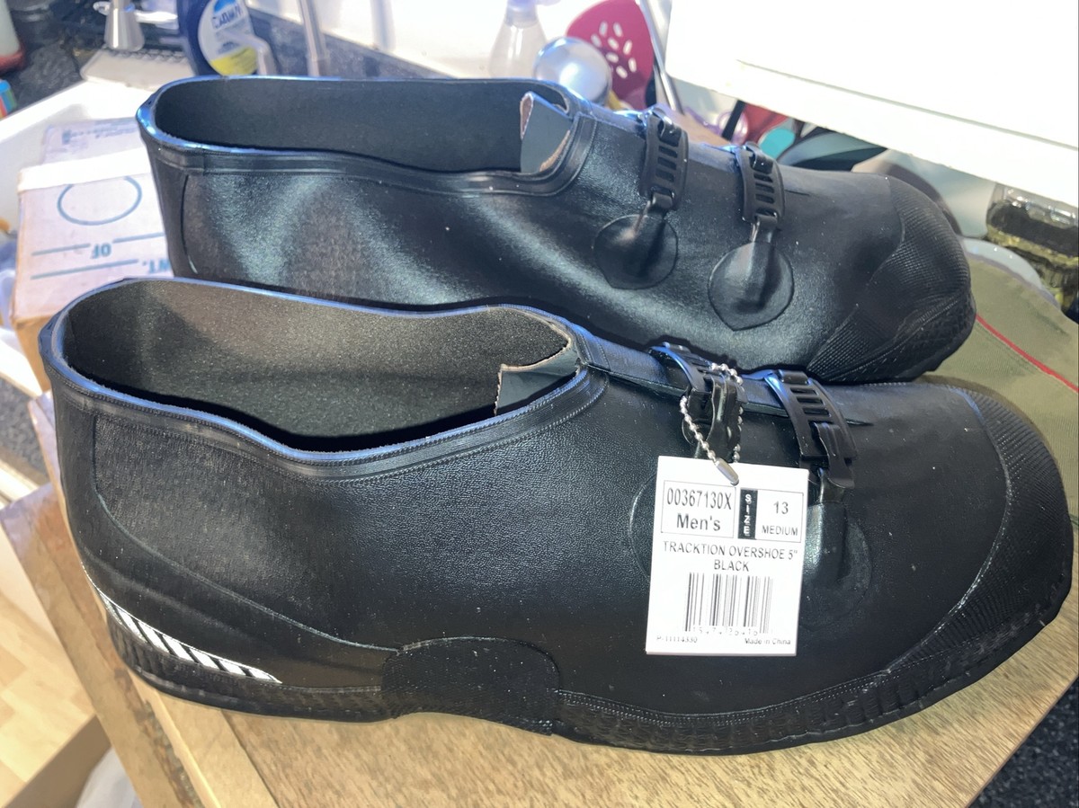 Men's LaCrosse Safety Traction Black Rubber Over Shoes Boots Size 13