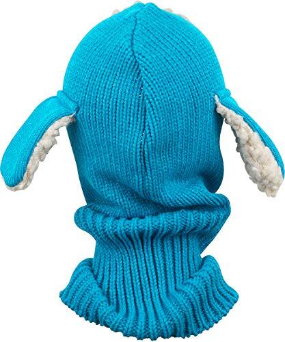 Baby Girls Boys Winter Hat Scarf Earflap Hood Scarves Skull Caps Blue - Picture 3 of 7