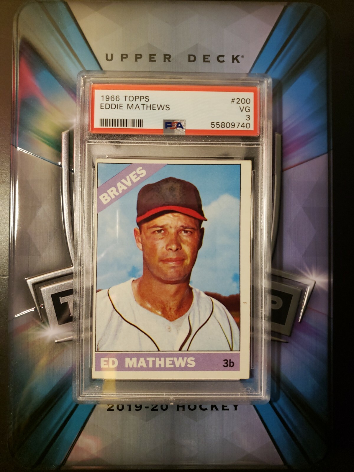 1966 TOPPS #200 EDDIE MATHEWS BRAVES HOF PSA 3